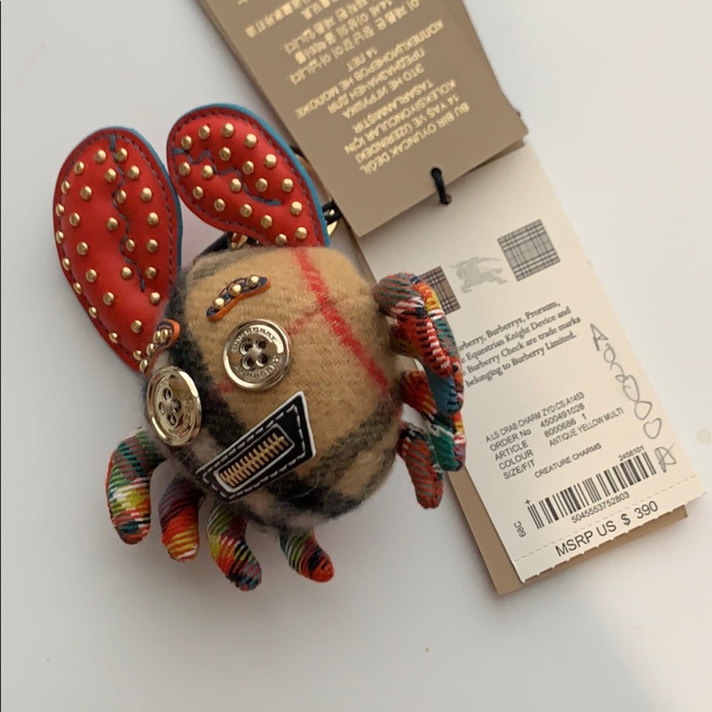 BRAND NEW Authentic Burberry Crab Charm